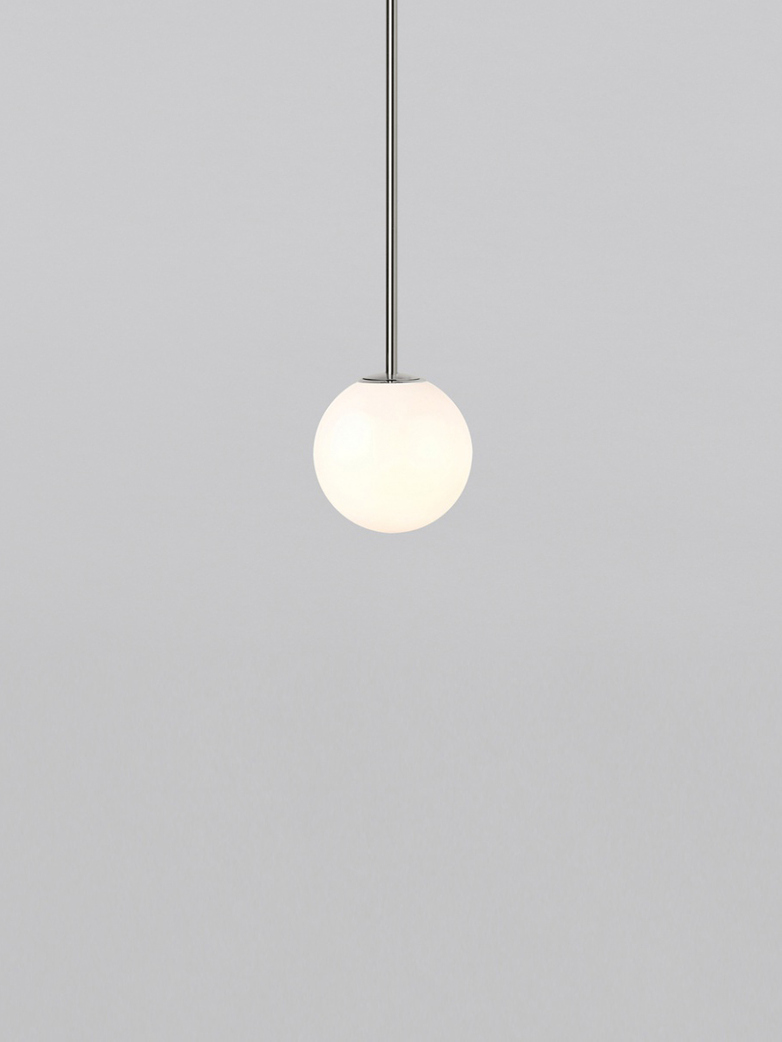 Pendant 80 - Polished Nickel - Plated Brass