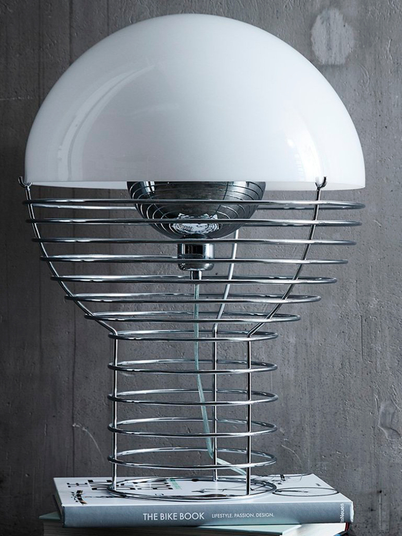 Wire Table Lamp – Small – White