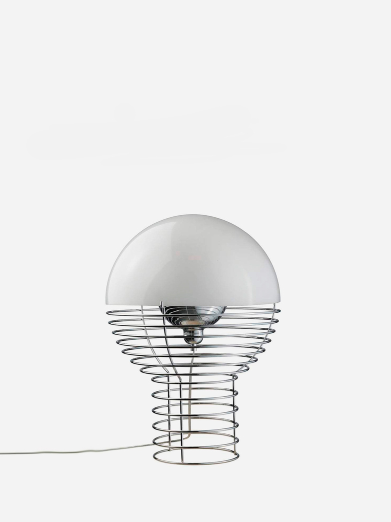 Wire Table Lamp – Small – White