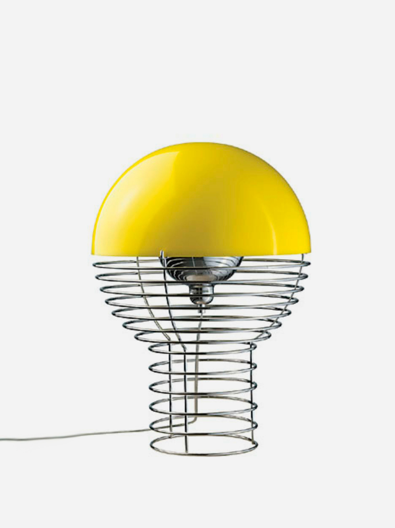 Wire Table Lamp – Large – Yellow