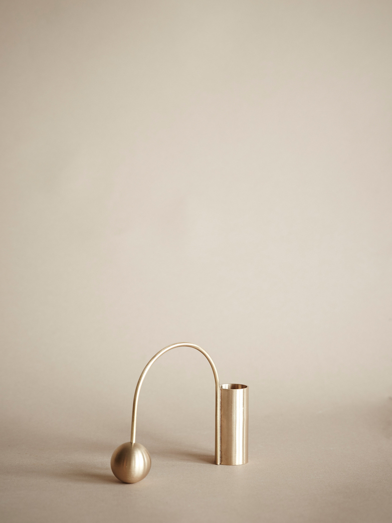 Balance Candle Holder – Brass