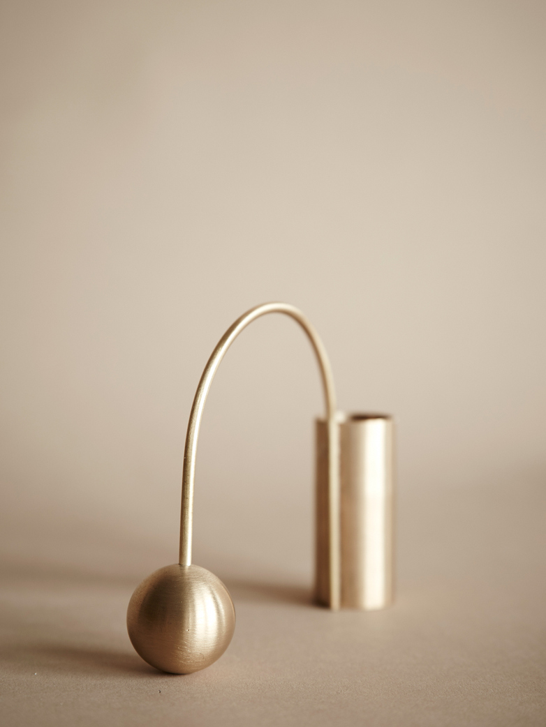 Balance Candle Holder – Brass