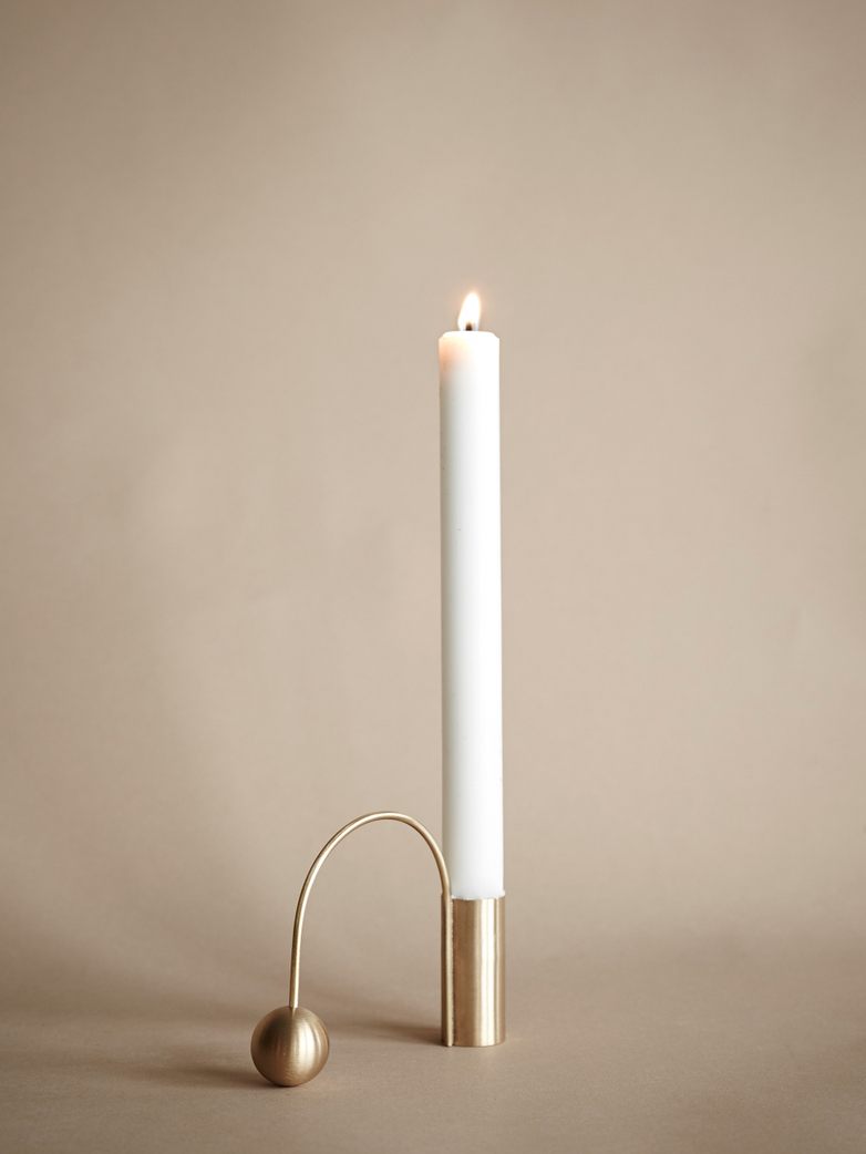 Balance Candle Holder – Brass