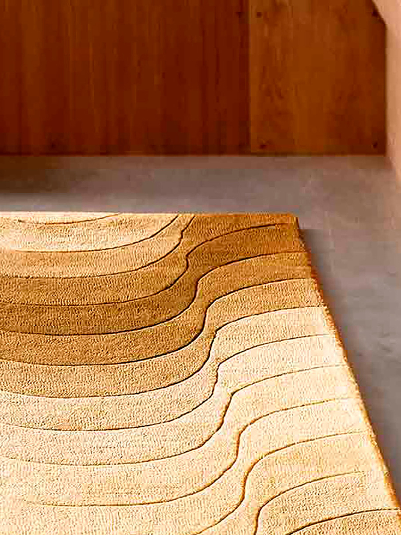 Wave Rug - Yellow