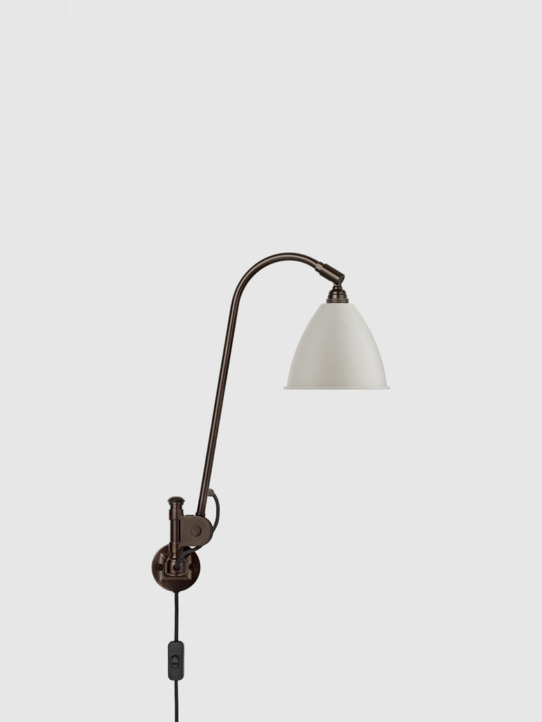 Bestlite BL6 Wall Lamp – Black Brass Base – White