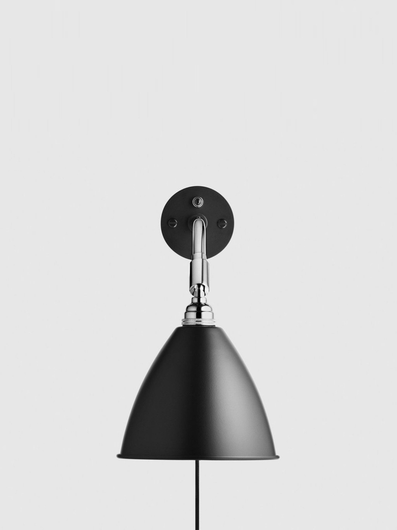 Bestlite BL7 Wall Lamp – Chrome Base – Black
