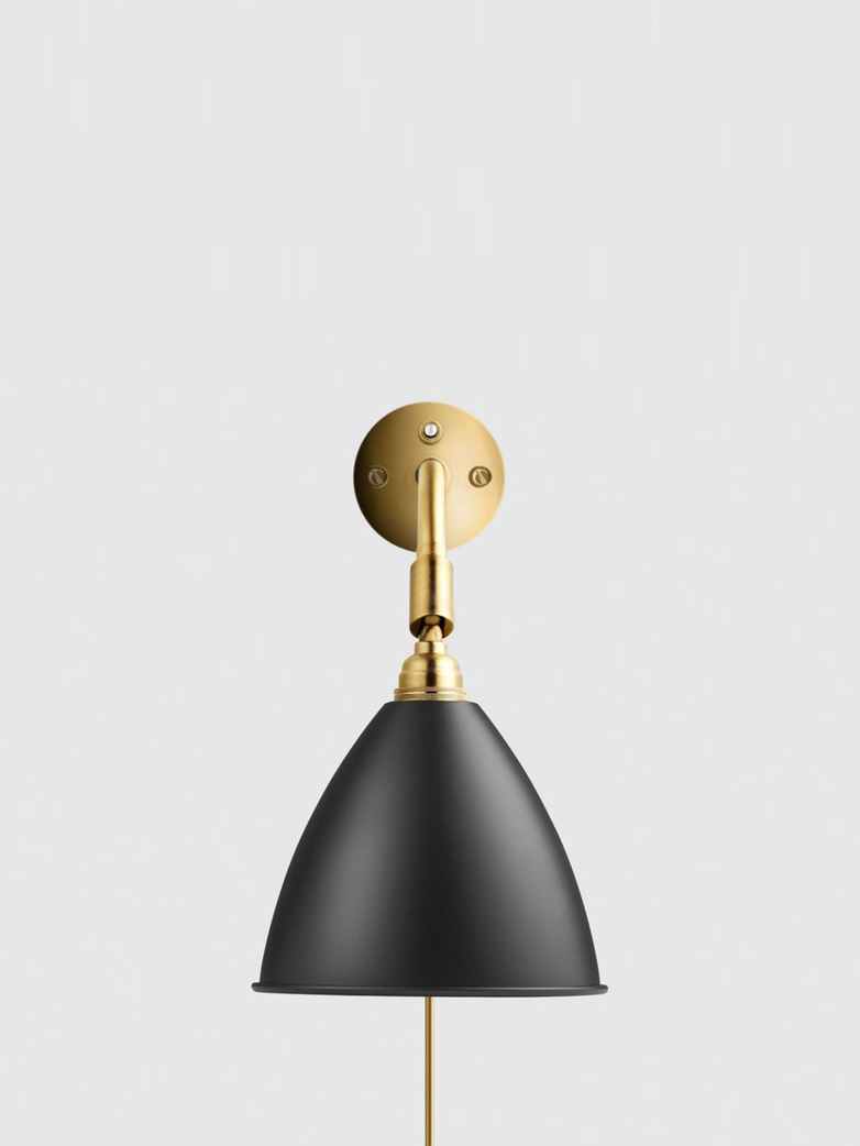 Bestlite BL7 Wall Lamp – Brass Base – Black
