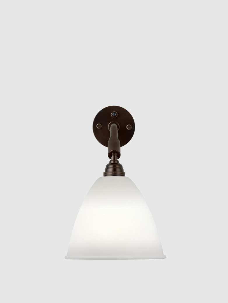 Bestlite BL7 Wall Lamp – Black Brass Base – Bone China White
