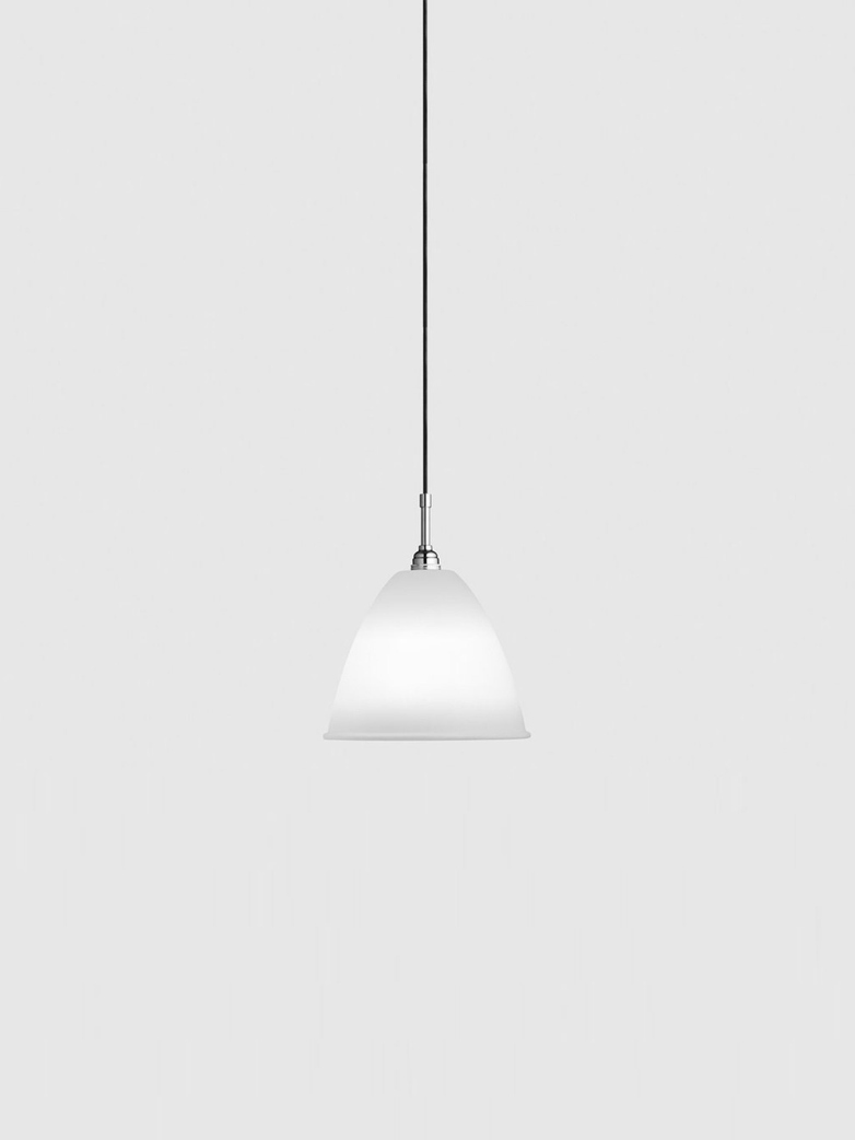 Bestlite BL9 Pendant – Chrome - Bone China White – Medium