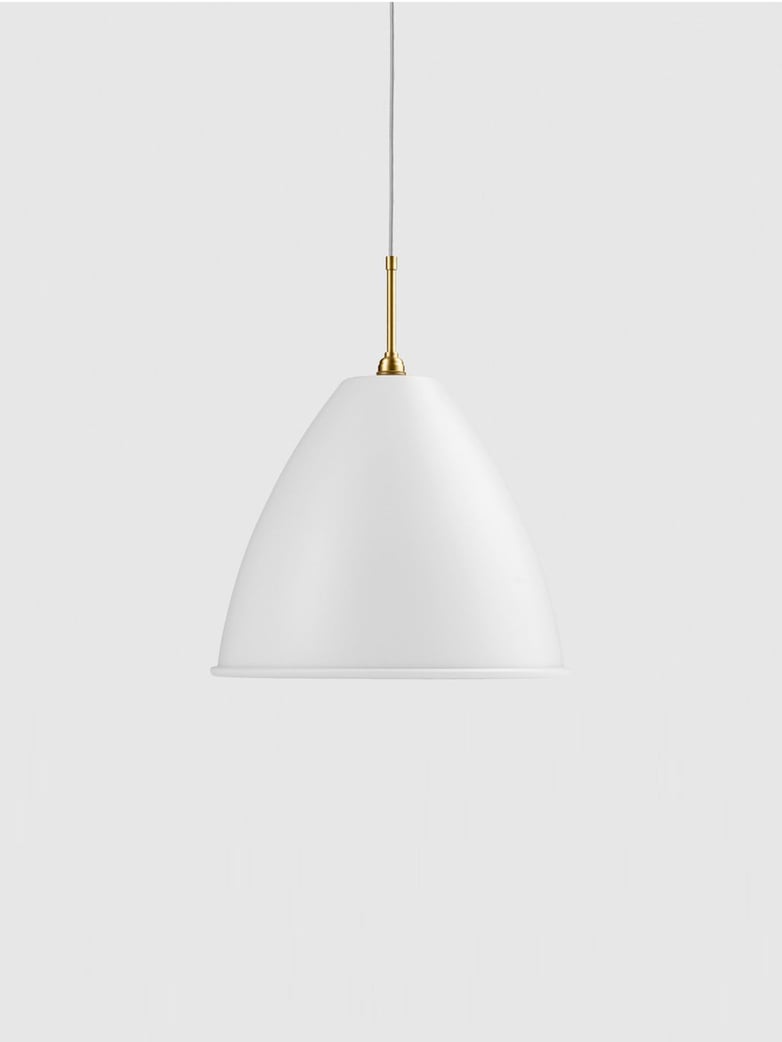 Bestlite BL9 Pendant – Brass Base – White – Large