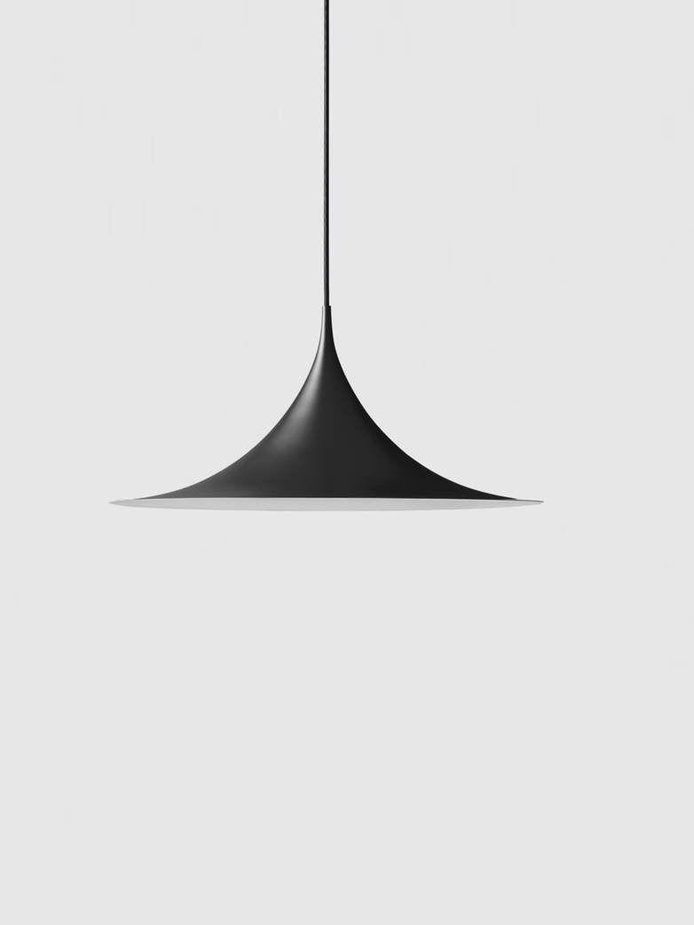 Semi Pendant – Black Semi Matt – Medium