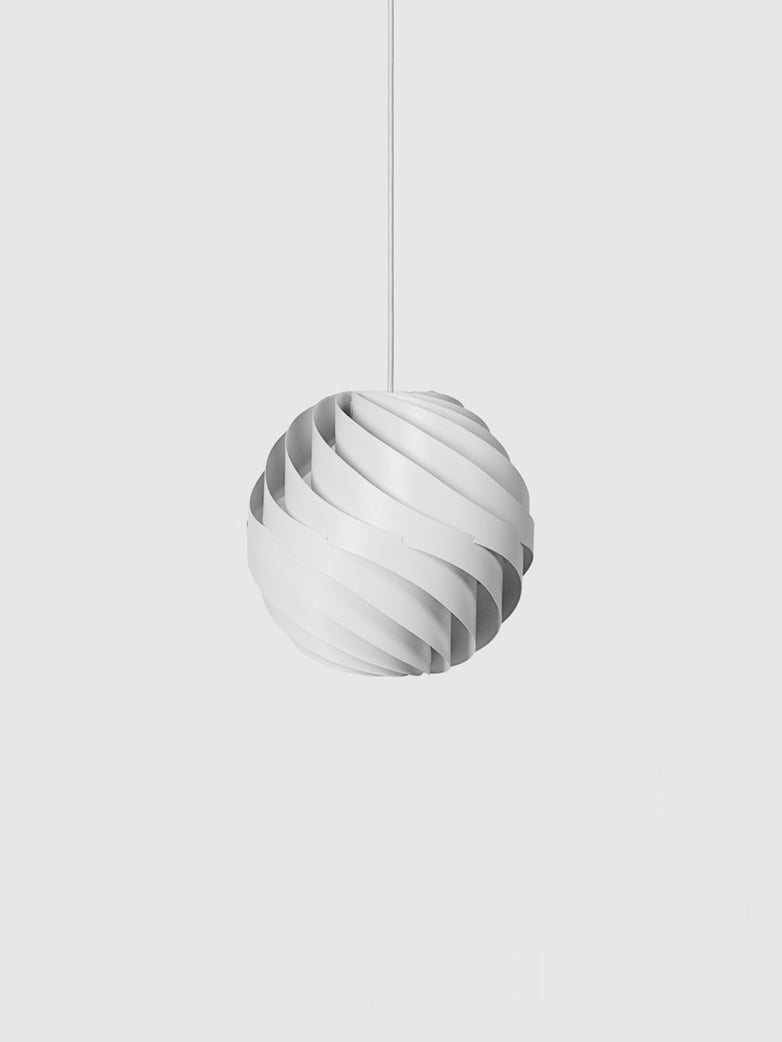 Turbo Pendant – White Semi Matt – Medium