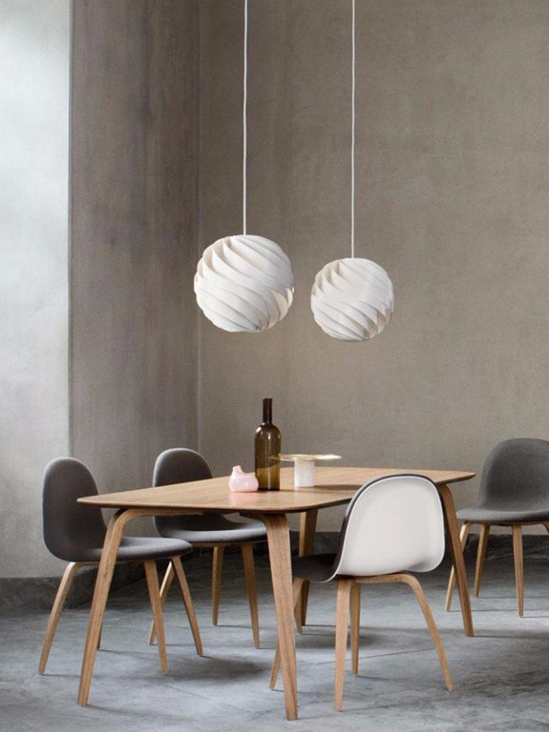 Turbo Pendant – White Semi Matt – Medium