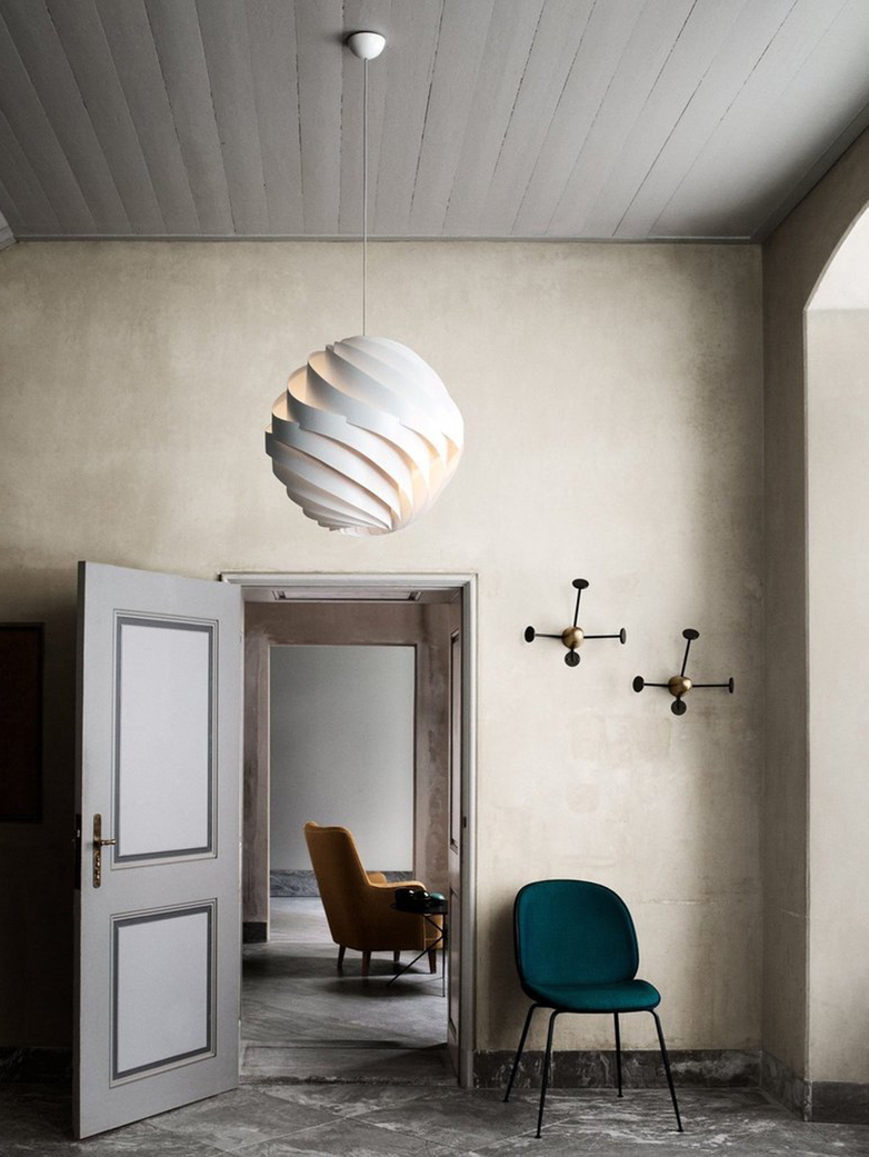 Turbo Pendant – White Semi Matt – Large