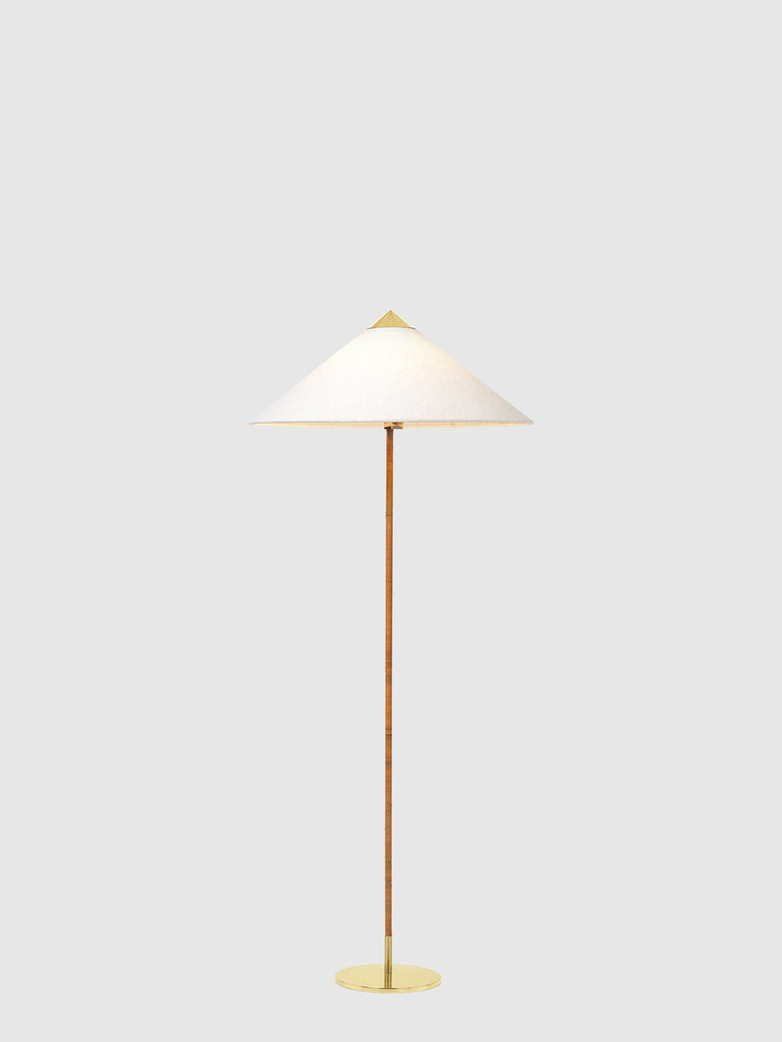 9602 Floor Lamp – Brass Base – Canvas