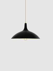 1965 Pendant – Brass Base – Soft Black Semi Matt 1965 Pendant – Brass Base – Soft Black Semi Matt