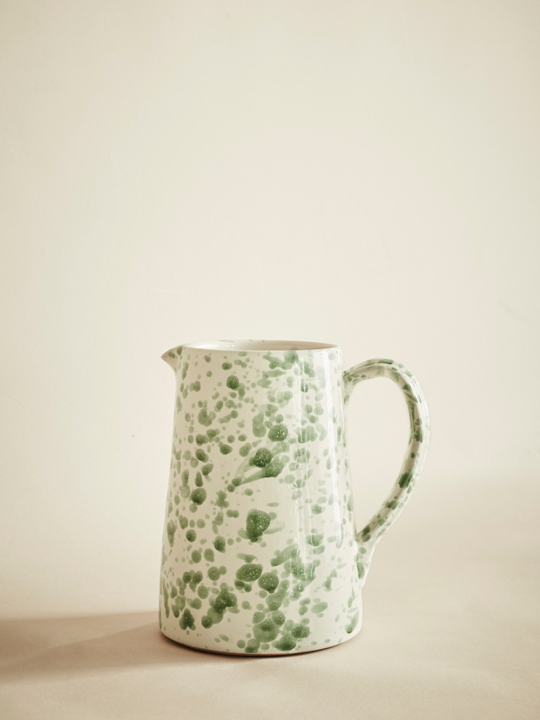 Spruzzi Vivente – Pitcher – Green on Creme