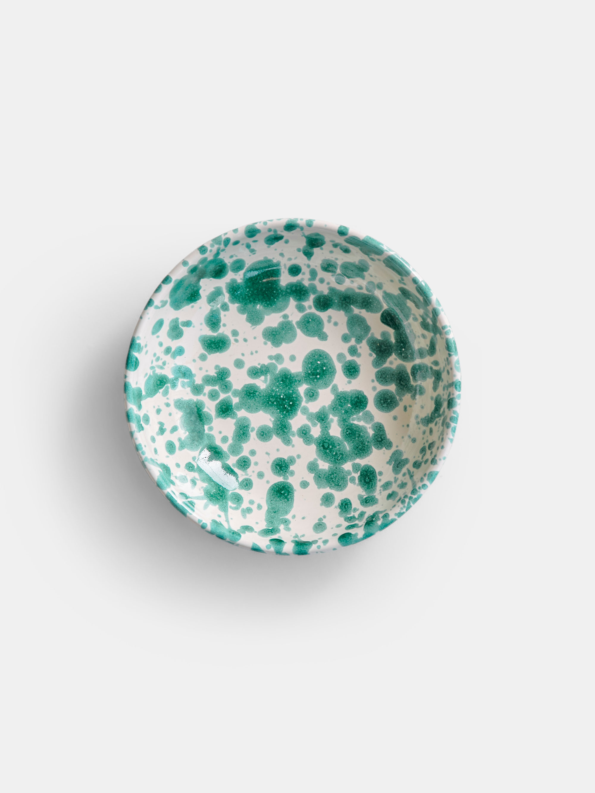 23539 7213b9e90c Spruzzi Vivente Small Bowl Green On Creme Hi Portrait