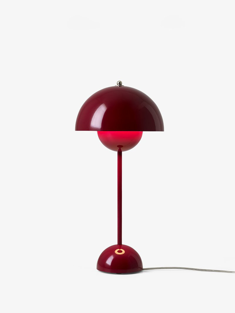 Flowerpot Table lamp VP3 Deep red