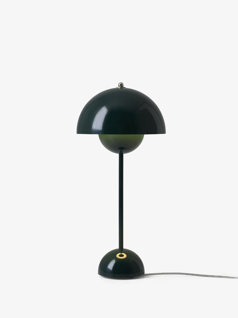 Flowerpot VP3 Table Lamp – Dark Green