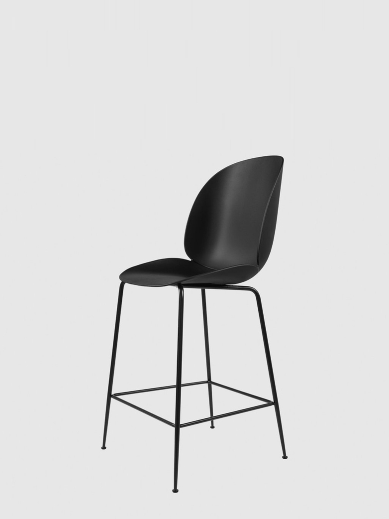 Beetle Bar Chair – Conic Black Base – Black – 63