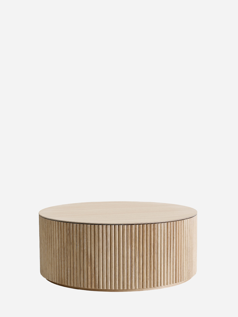 Grand Palais Sofa Table – White Stained Oak