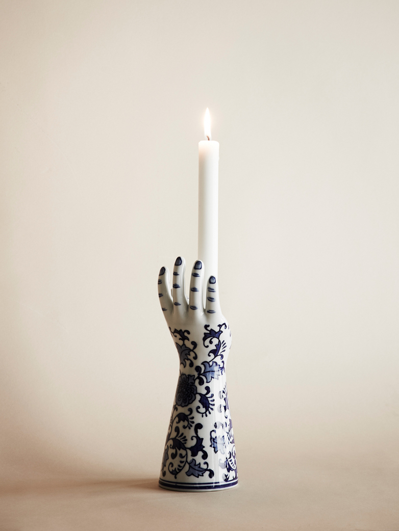 Delft Hands Candle Holder – Small