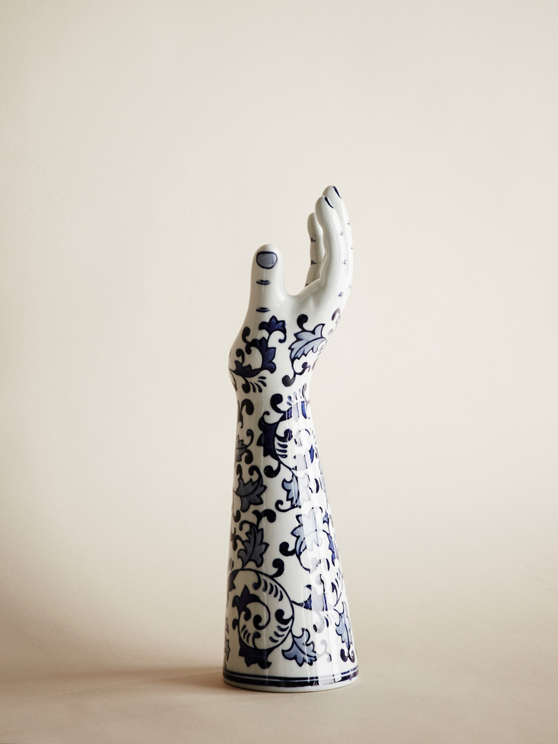 Delft Hands Candle Holder – Large