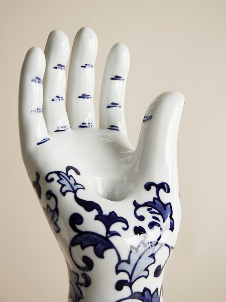 Delft Hands Candle Holder – Large