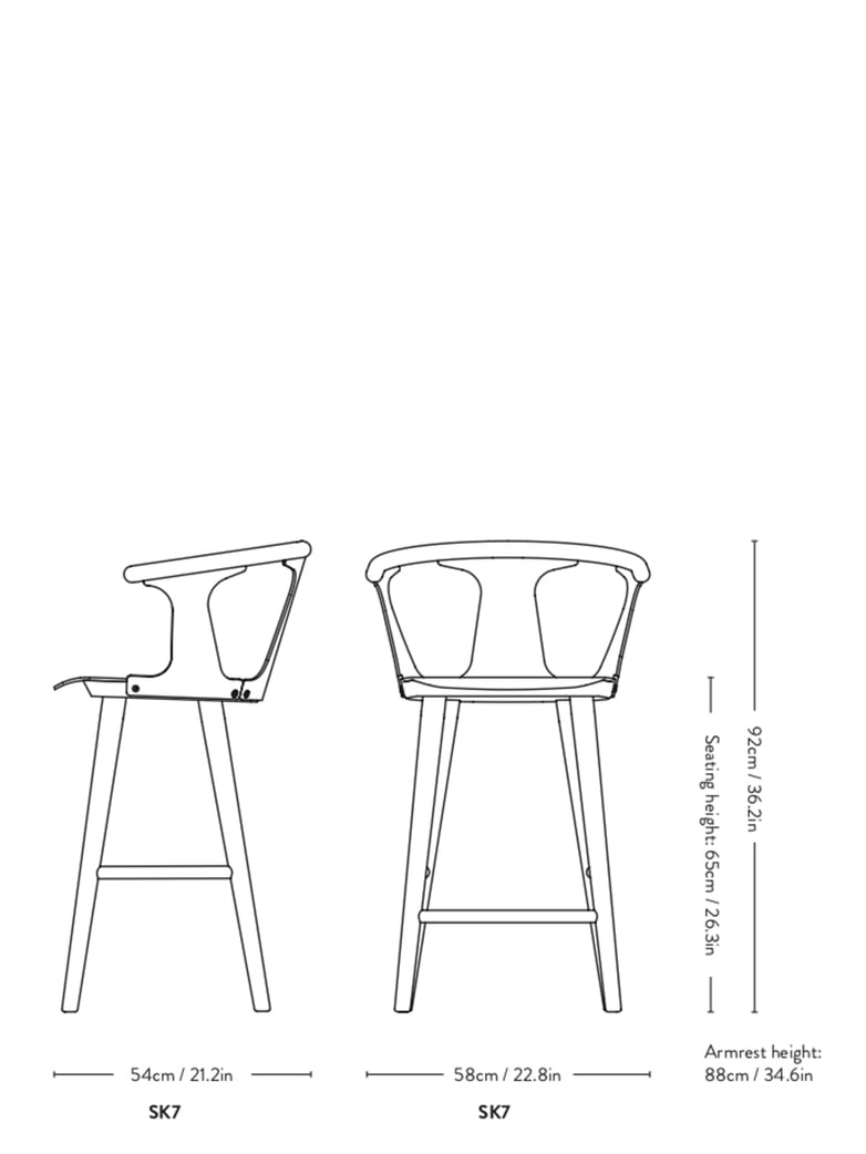 In Between Stool – White Oiled Oak
