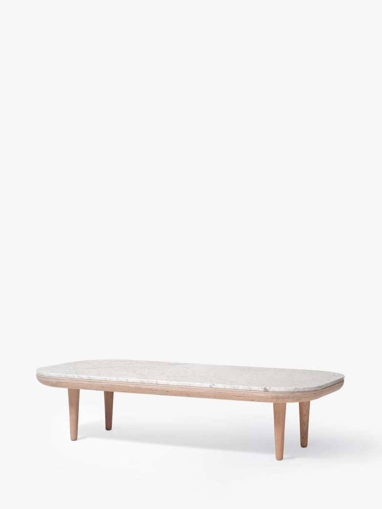 Fly SC5 Lounge Table - White Oiled Oak/Carrara Marble