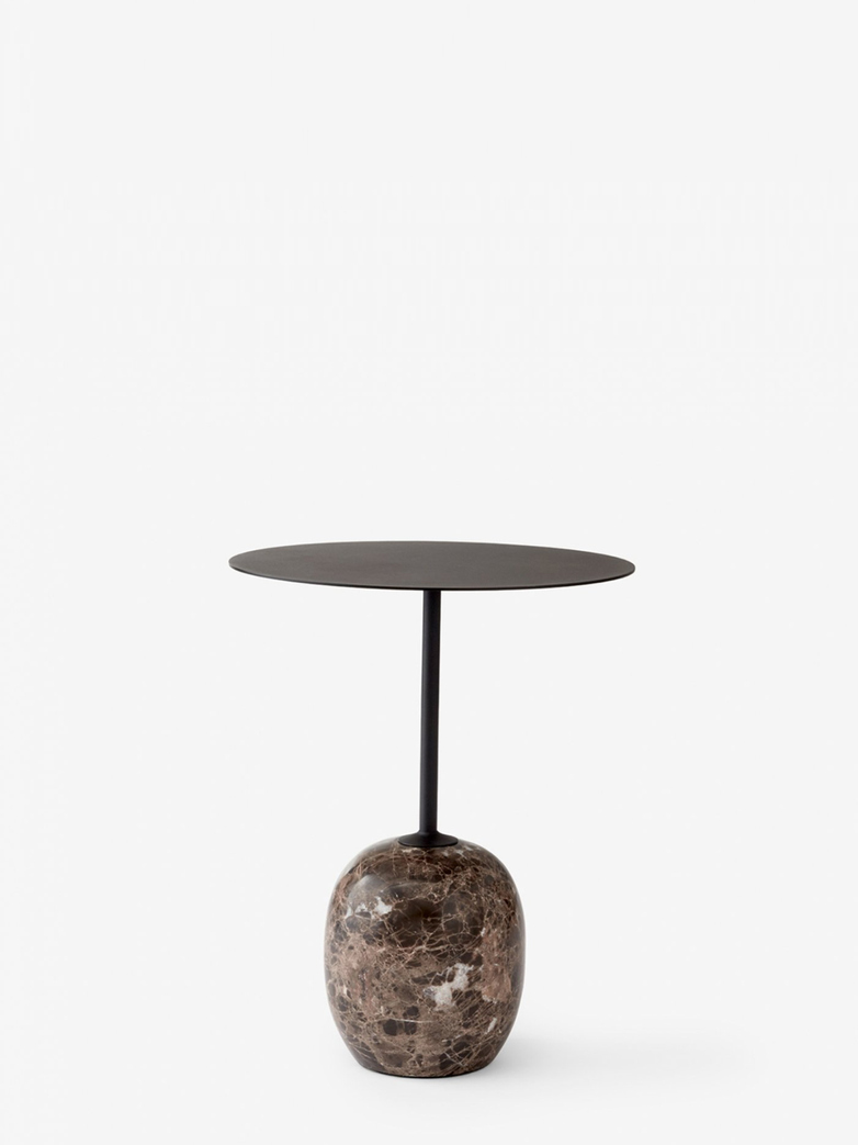 Lato Table LN8 – Warm Black & Emparador Marble