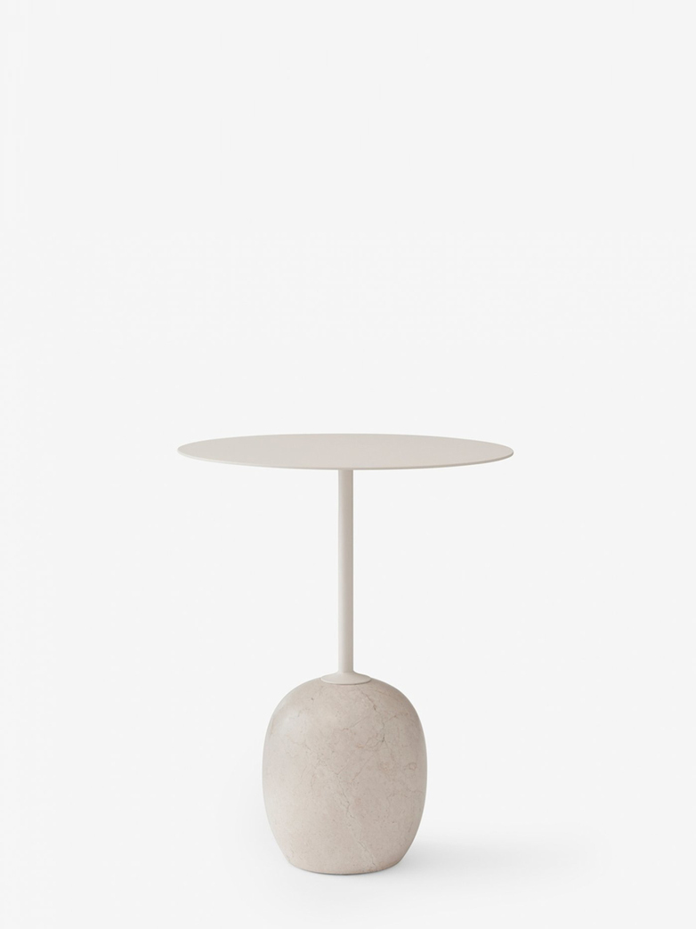 Lato Table LN8 – Ivory White & Crema Diva Marble