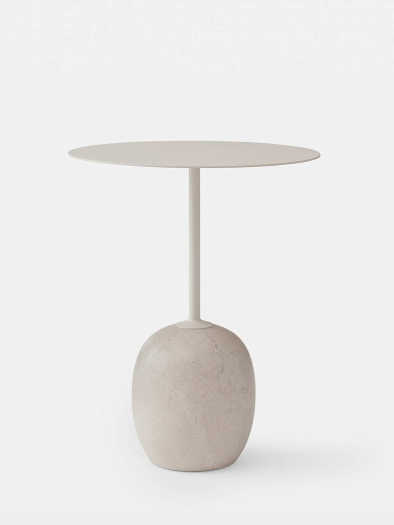 Lato Table LN8 – Ivory White & Crema Diva Marble