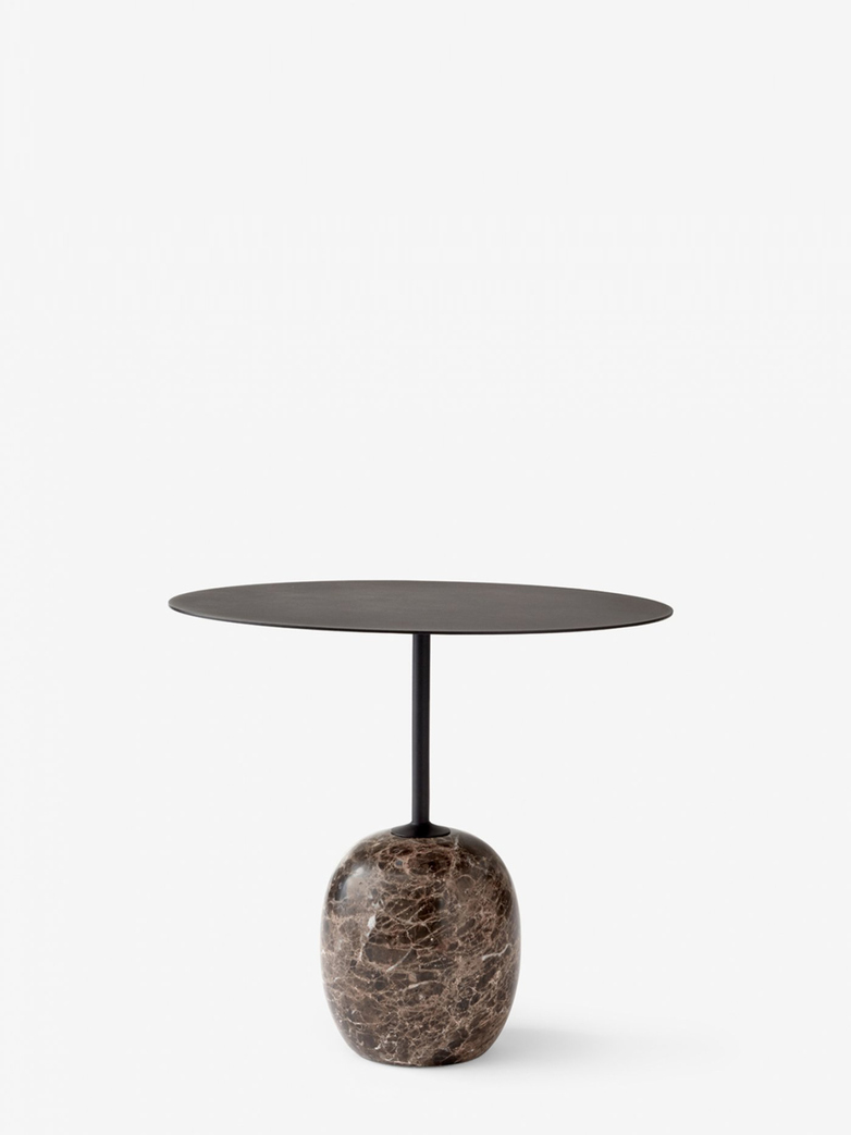 Lato Table LN9 – Warm Black & Emparador Marble