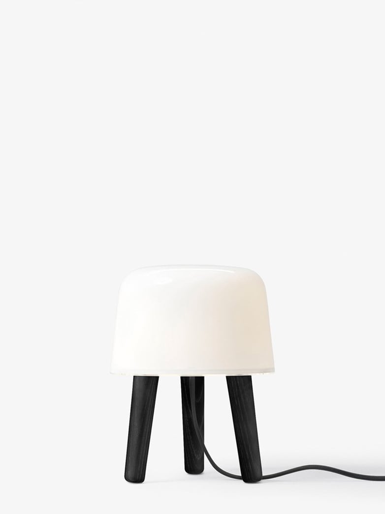Milk Table lamp NA1 – Blacked Stained Ash