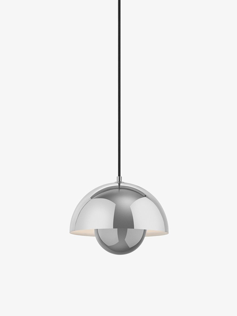 Flowerpot Pendant VP1 – Polished Stainless Steel