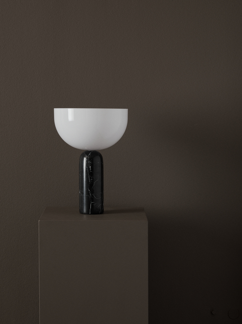 Kizu Table Lamp – Black Marble – Large