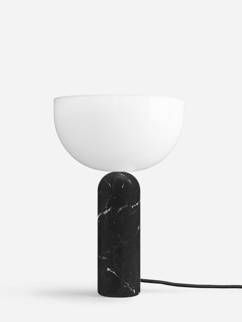 Kizu Table Lamp – Black Marble – Large
