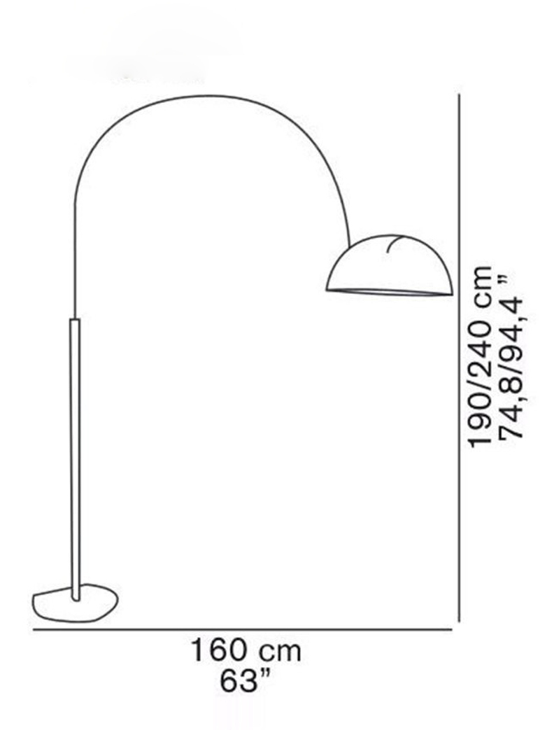 Coupé Floor Lamp 3320 – Black