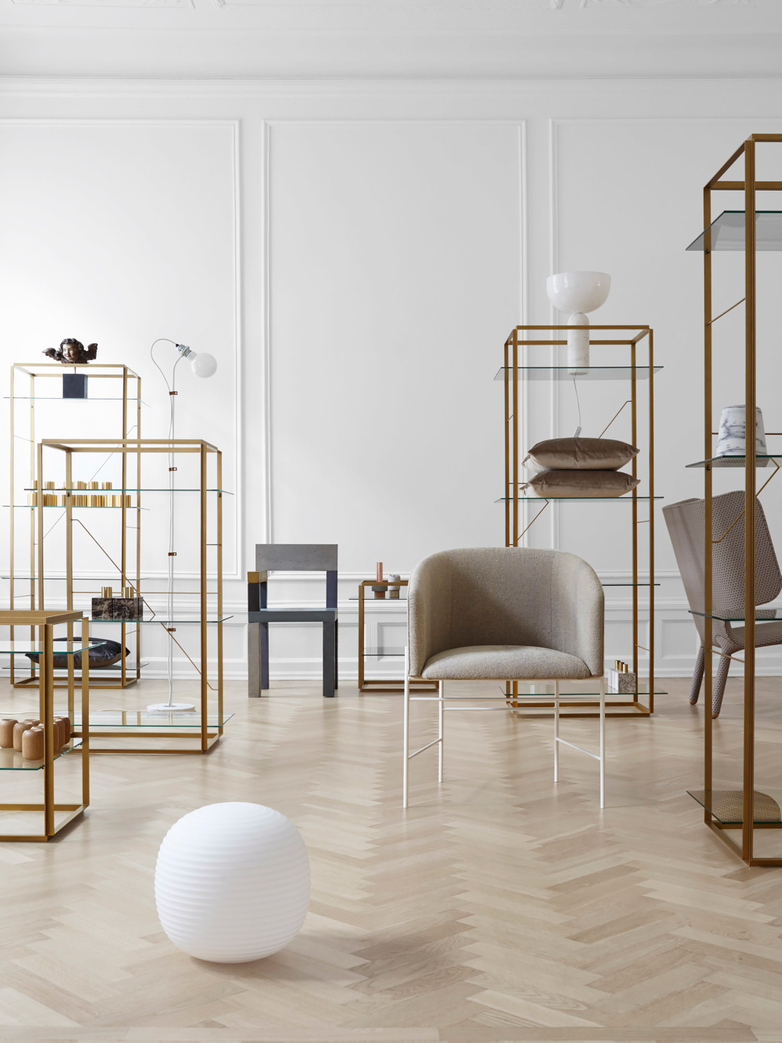 Florence Shelf – Raw Gold – Large