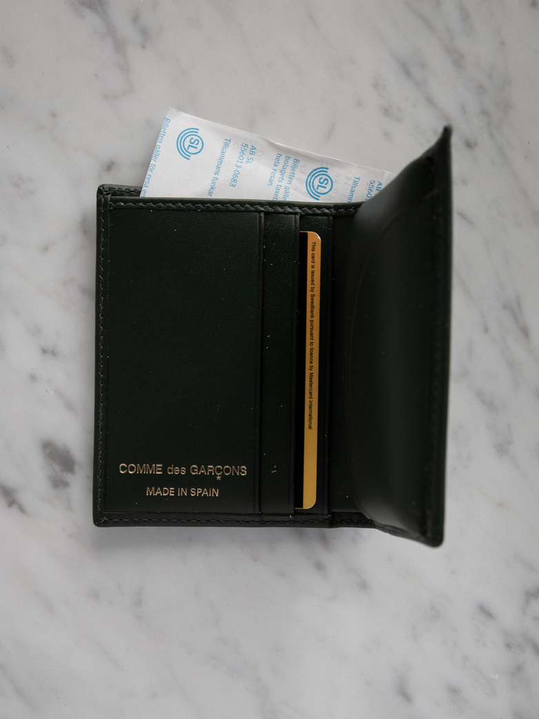 Classic Card Wallet Bottle Green