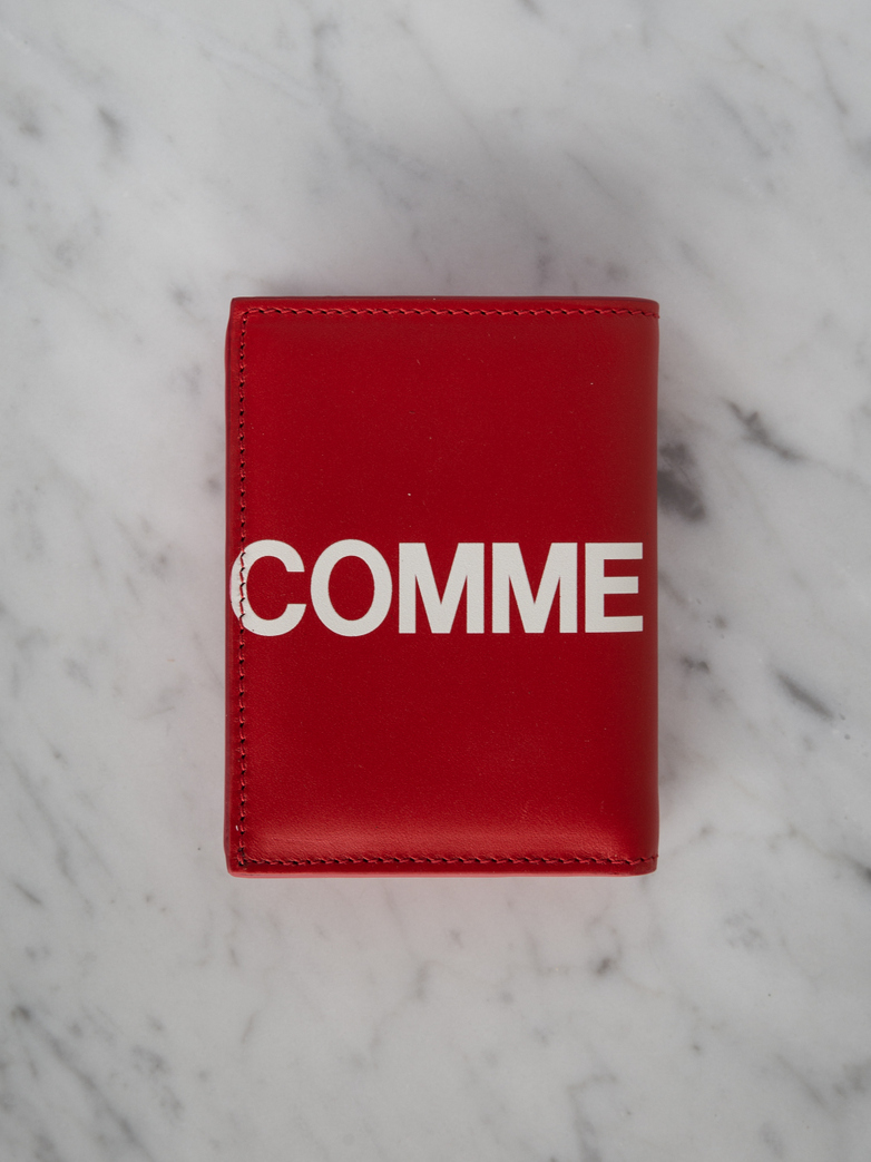 Huge Logo Card Wallet Red