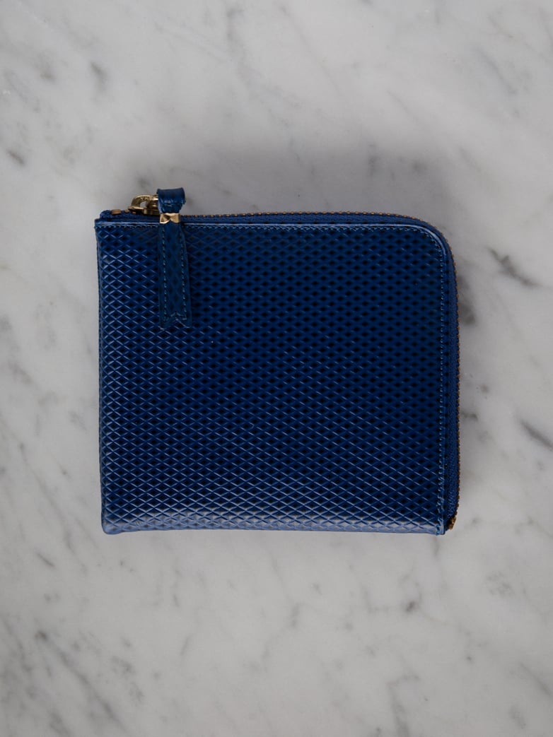 Luxury Zip Wallet Blue