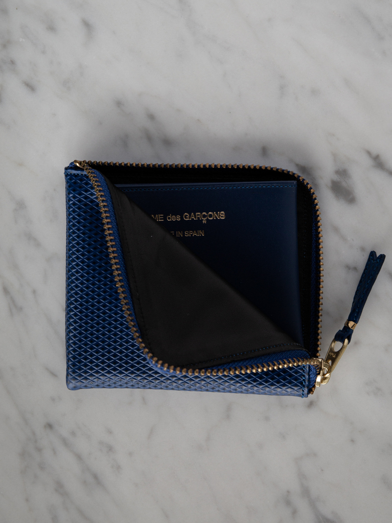 Luxury Zip Wallet Blue