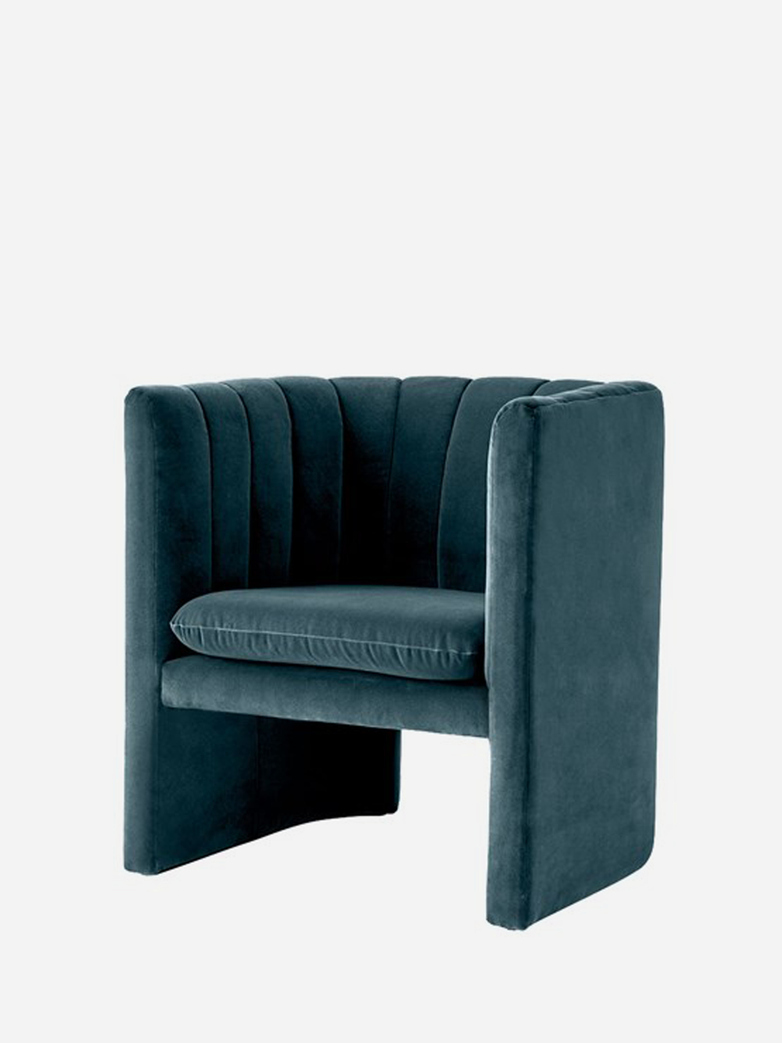 Loafer Lounge Chair - SC23 - Velvet Twilight