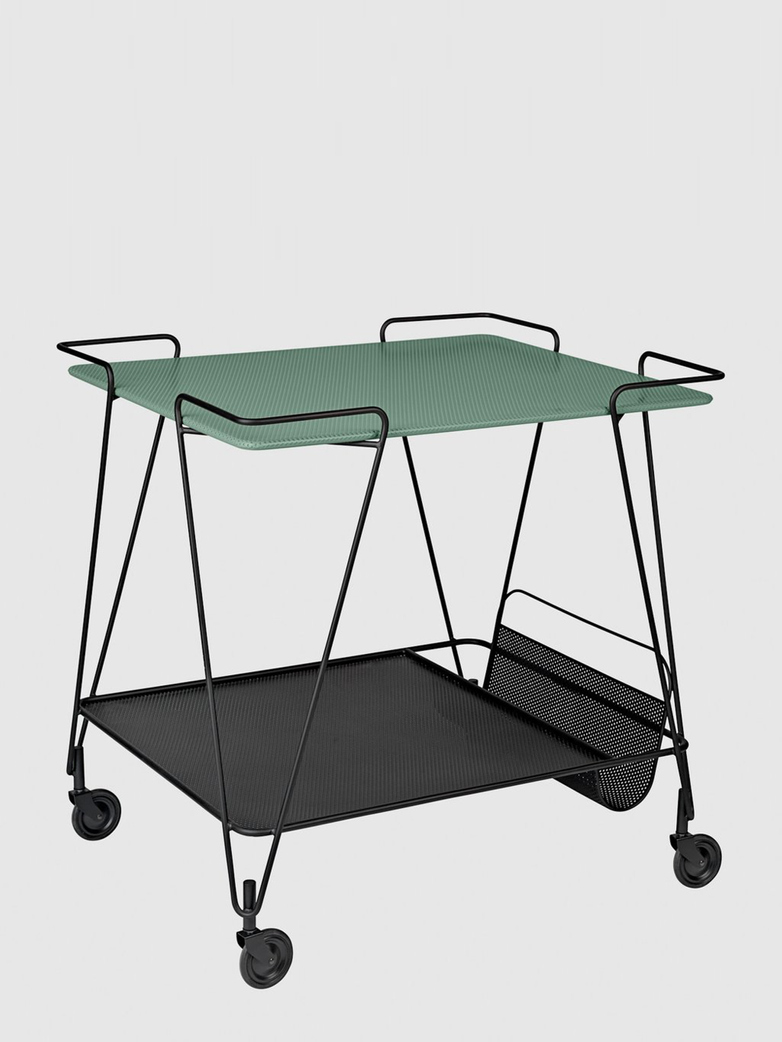 Matégot Trolley – Smoke Green Semi Matt