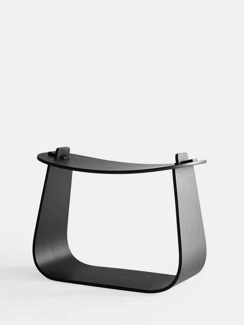 Harry Stool – Black Stained Oak