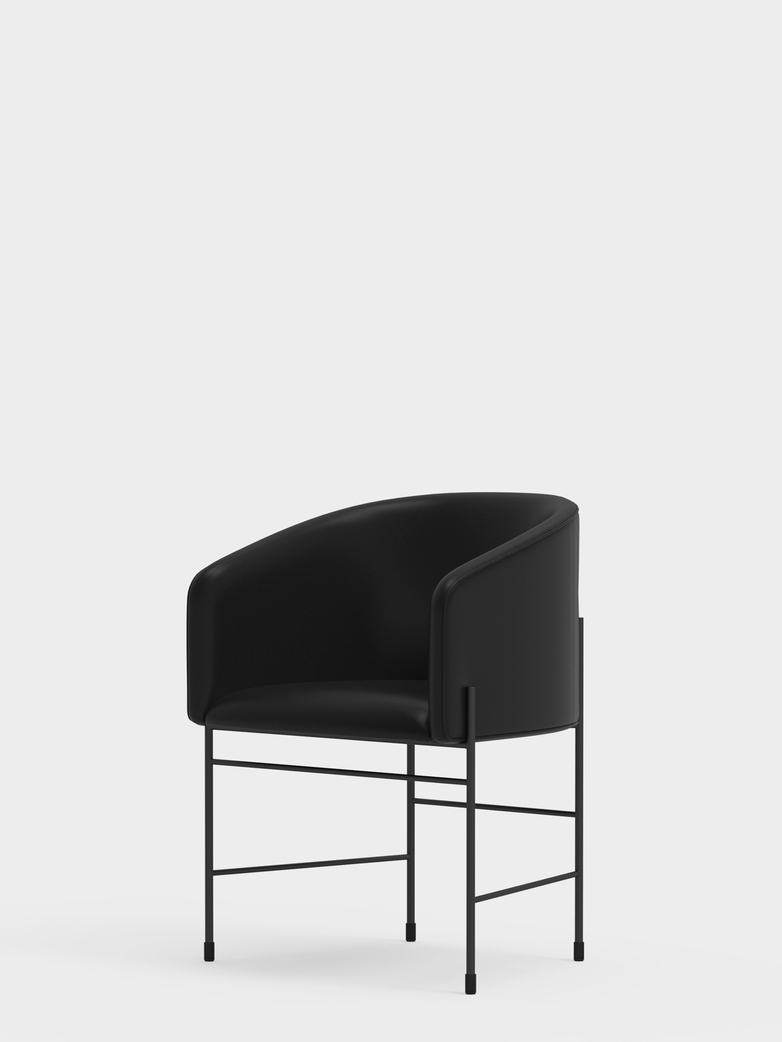 Covent Chair – Black Leather
