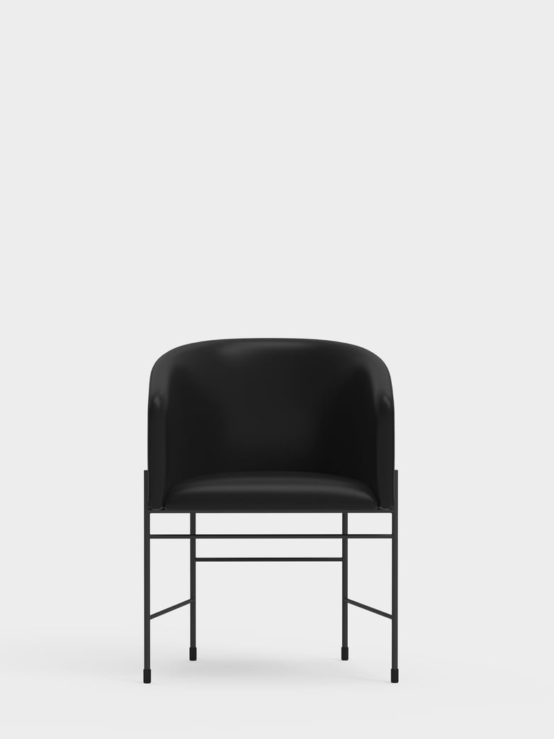 Covent Chair – Black Leather